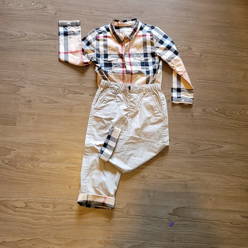 Burberry kid shirt and pants